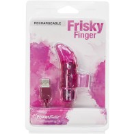 Frisky Finger Rechargeable Vibrator Pink