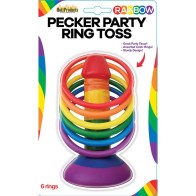 Juego de Lanzamiento de Anillas Rainbow Pecker Party