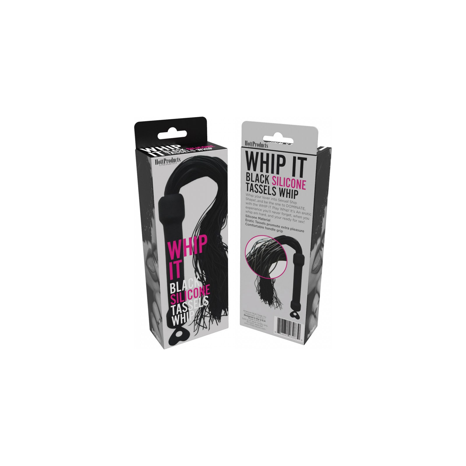 Whip It Black Silicone Pleasure Whip