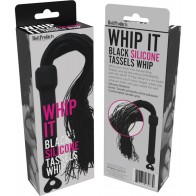 Whip It Black Silicone Pleasure Whip