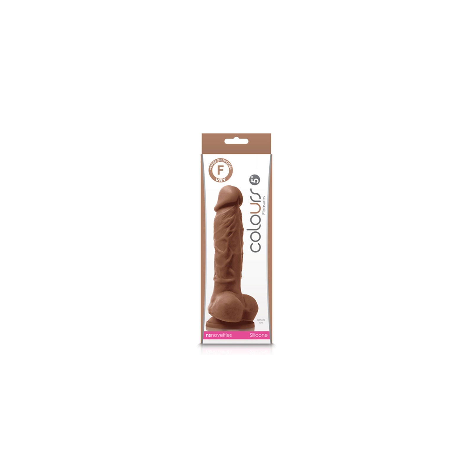 Colours Pleasures Dildo de 5 in. Marrón