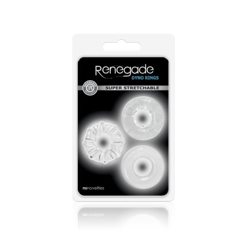 Anillos Dyno Renegade 3-Pack - Anillos de Rendimiento Transparentes