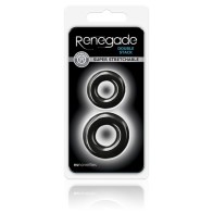 Renegade Anillos Doble Apilamiento Negro