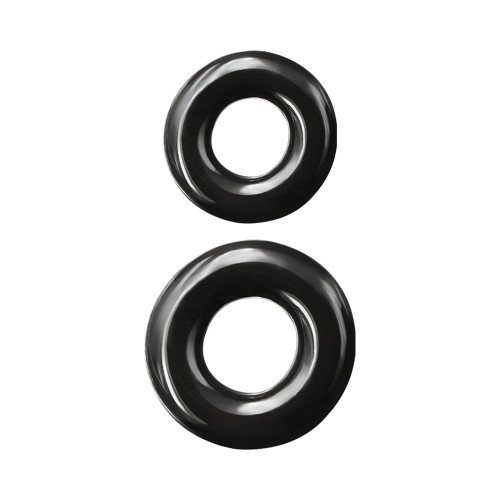 Renegade Double Stack Cock Rings Black