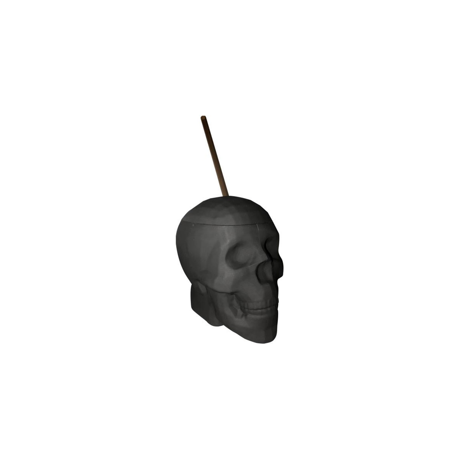 Black Matte Skull Drinking Cup for fun parties