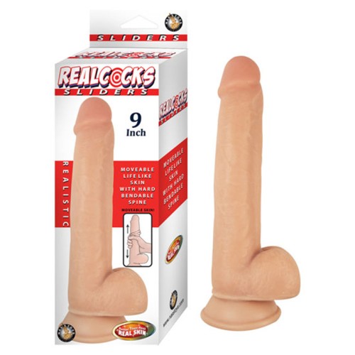 Realcocks 9in Sliders Moveable Sex Toy