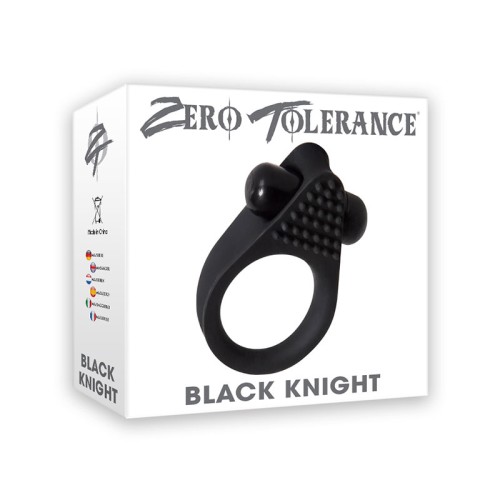 Zero Tolerance Black Knight Vibrating Cockring for Enhanced Pleasure