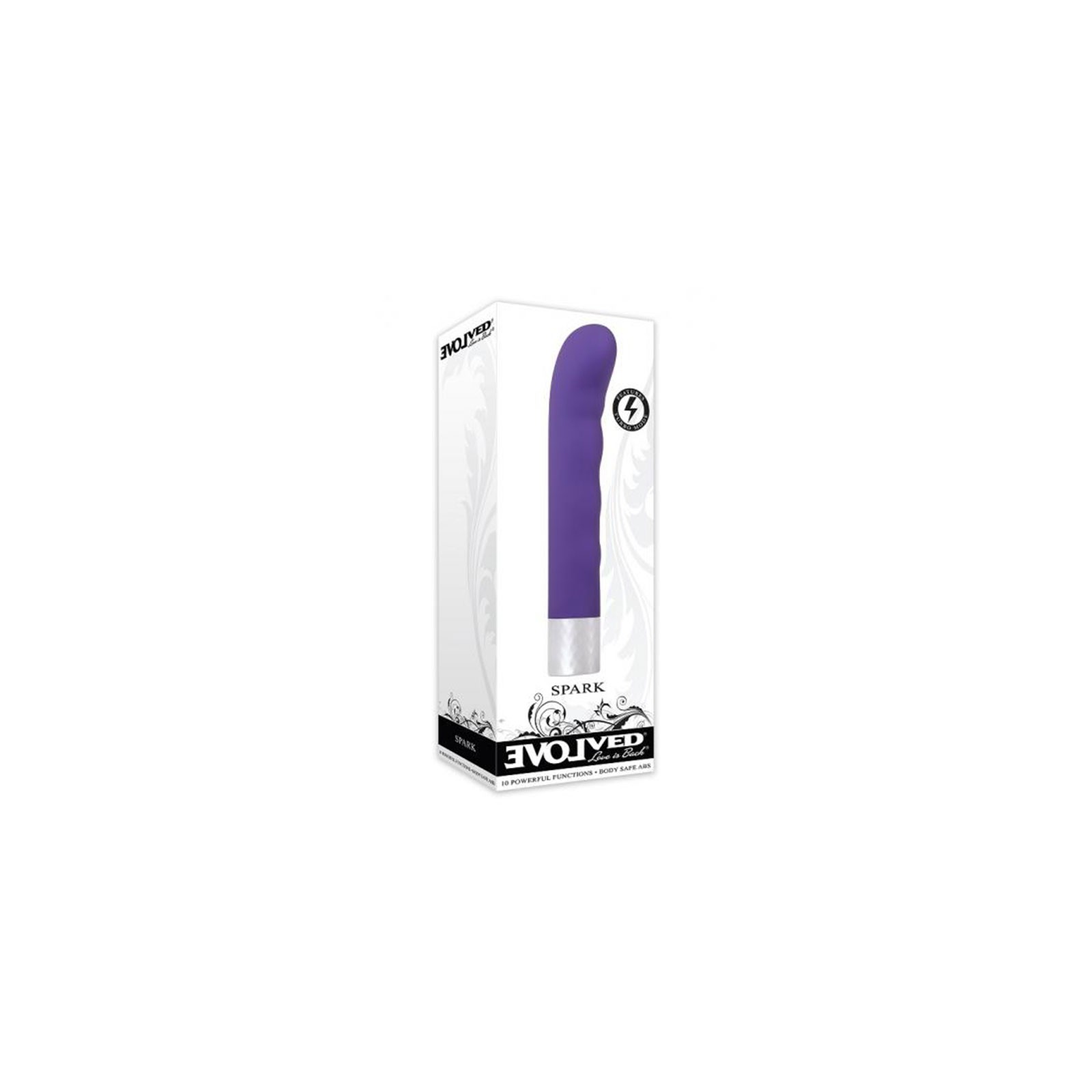 Vibrador de Punto G Recargable Evolved Spark Púrpura