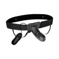 Lux Fetish Vibrating Hollow Strap-On for Couples Fun