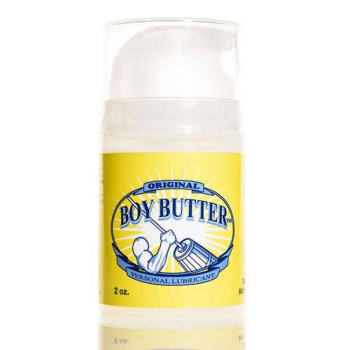 Lubricante Boy Butter Original de 2oz con Bomba para Limpieza Fácil