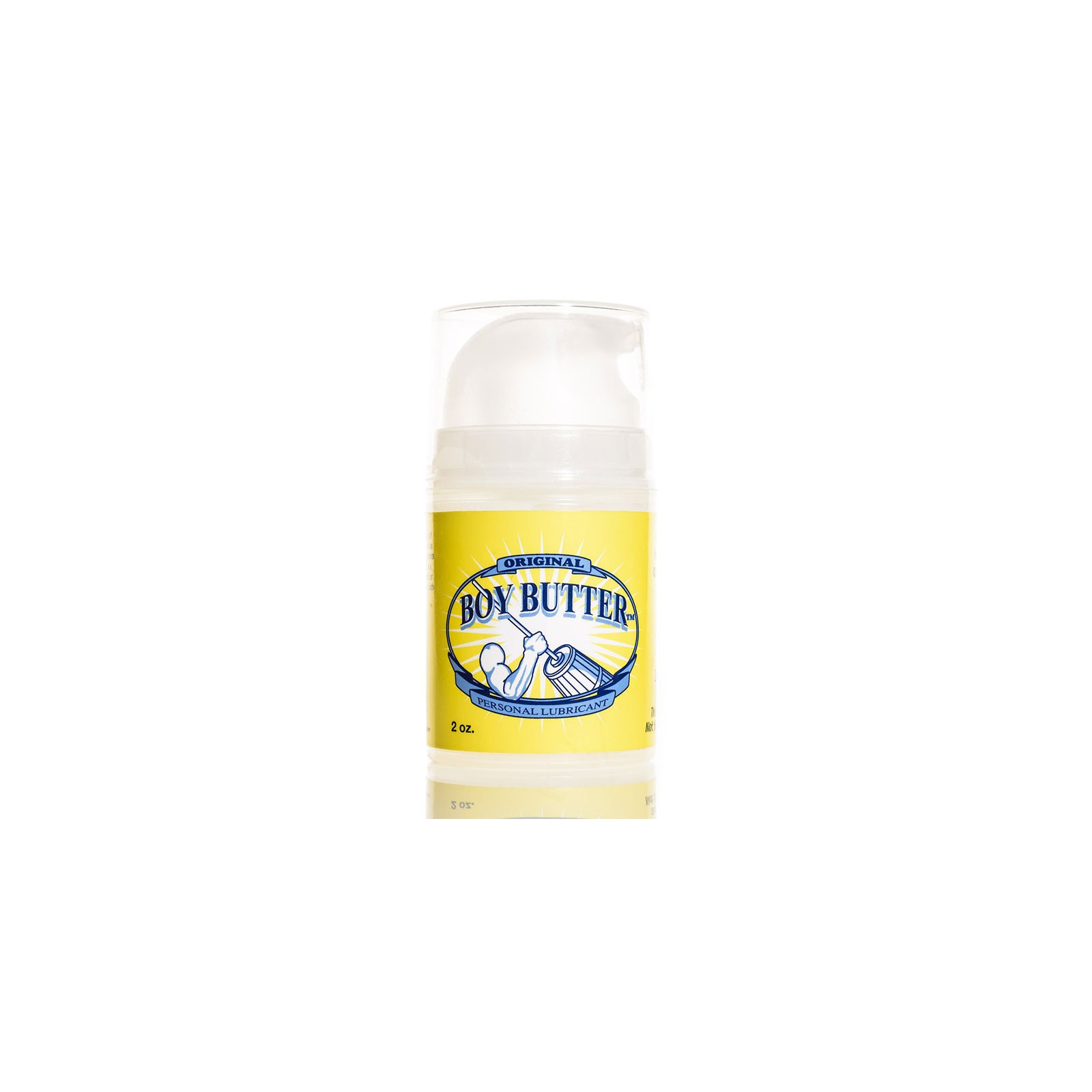 Lubricante Boy Butter Original de 2oz con Bomba para Limpieza Fácil