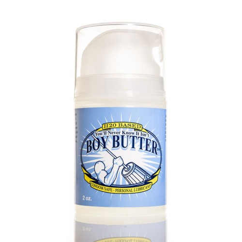 Lubricante a Base de Agua Boy Butter H2O 2oz - Potenciador del Placer