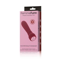 FemmeFunn Booster Bullet Masajeador Vibrador de Silicona Recargable Marrón