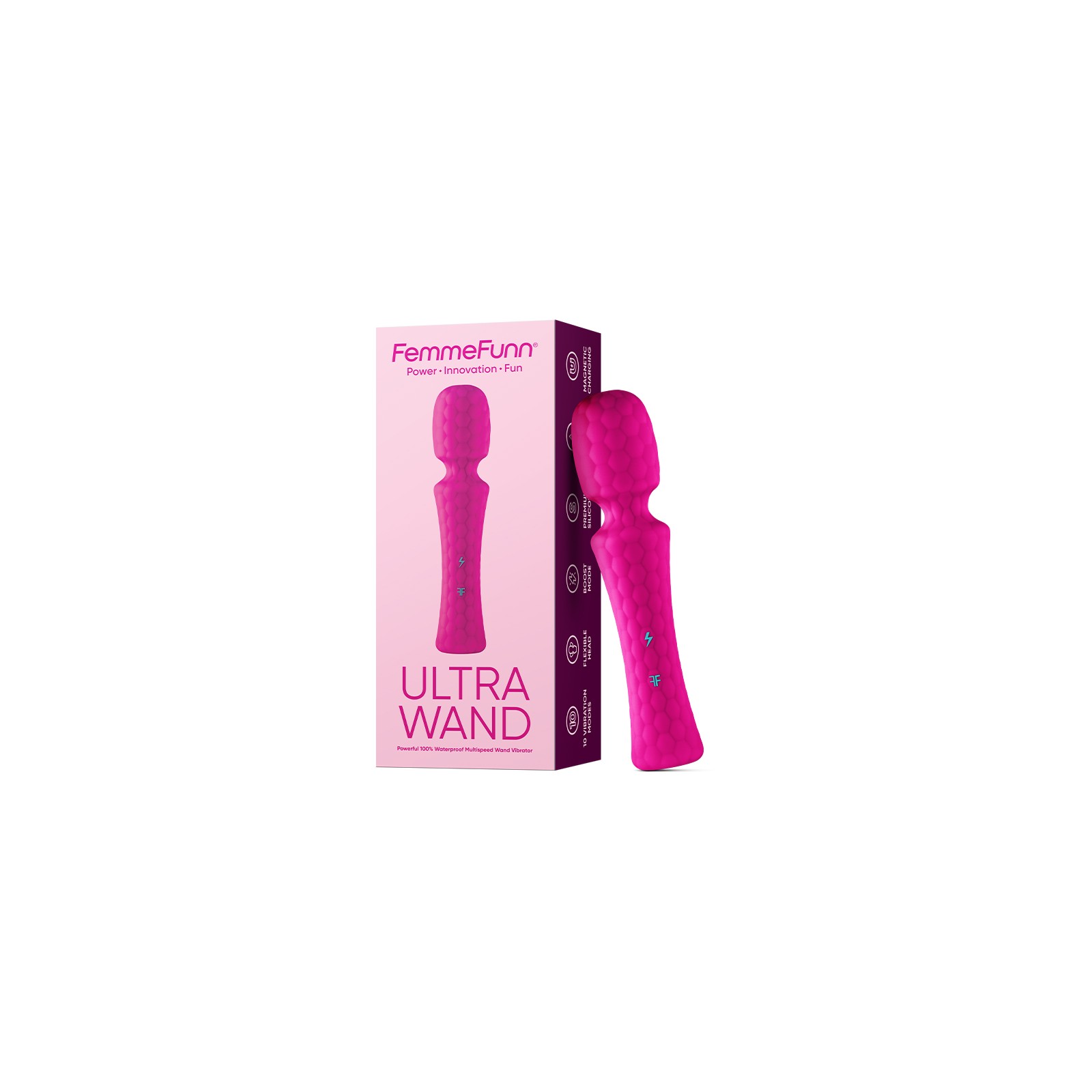 FemmeFunn Ultra Wand Rechargeable Vibrator Pink