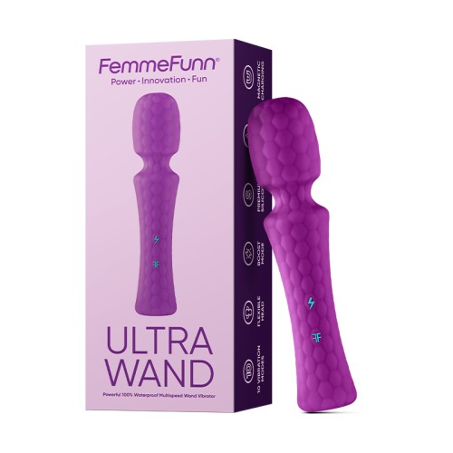 Vibrador Flexible Recargable FemmeFunn Ultra Wand Púrpura