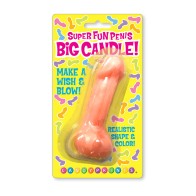 Vela Super Fun Big Penis Rosa