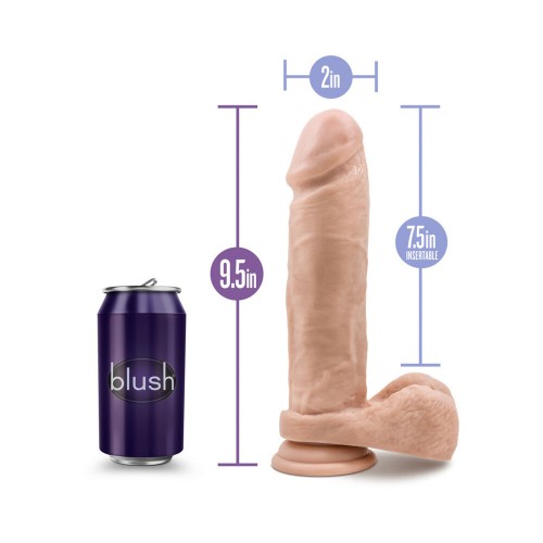 Dildo Au Naturel de 9.5" con Dosificador de Densidad Dual Beige - Placer Supremo