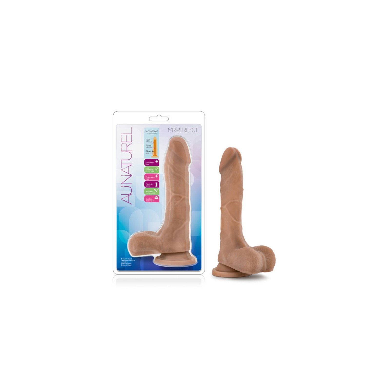 Au Naturel Mister Perfect Dildo 8.5 in.