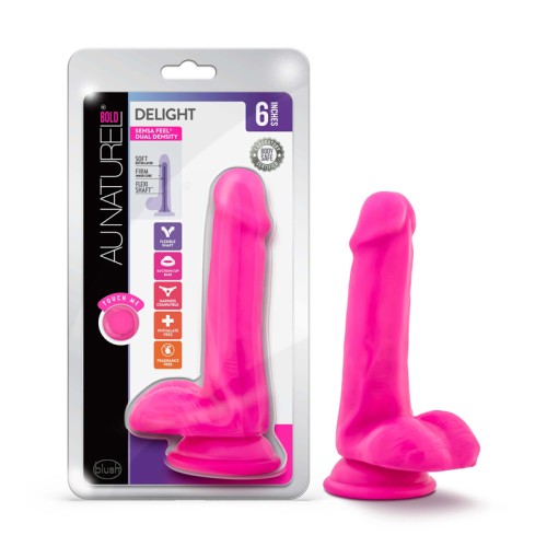 Dildo Posicionable Au Naturel Bold Delight de 6" Rosa - Realista