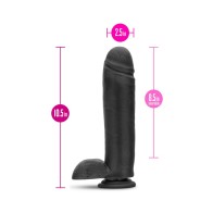 Au Naturel Bold Huge Posable Dildo Black