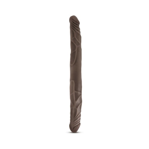 Dildo Doble Dr. Skin de 14 Pulgadas Marrón