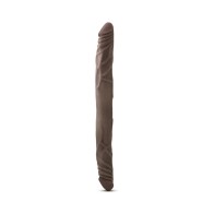 Dildo Doble Dr. Skin de 14 Pulgadas Marrón