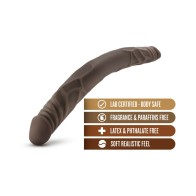 Dildo Doble Dr. Skin de 14 Pulgadas Marrón