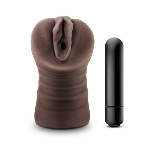 Stroker Vagina Hot Chocolate Brianna con Vibrador Bullet