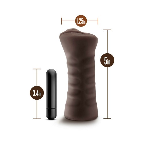 Stroker Vagina Hot Chocolate Brianna con Vibrador Bullet