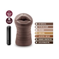 Hot Chocolate Heather Oral Stroker with Bullet Vibrator