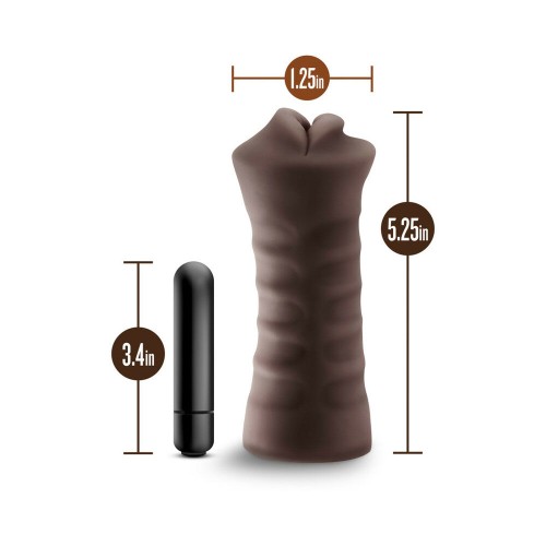 Stroker Oral Hot Chocolate Heather con Vibrador Bullet