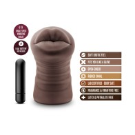 Stroker Oral Hot Chocolate Renee con Vibrador - Placer Realista