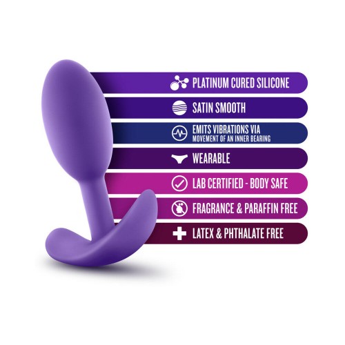 Luxe Plug Slim Vibra Pequeño Morado