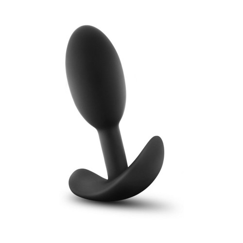 Luxe Wearable Slim Plug Small Black - Anal Plug with Vibrations