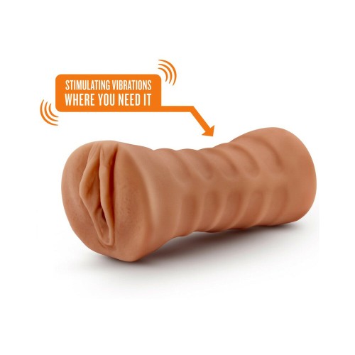 Julieta Vagina Stroker with Bullet Vibrator Tan - Ultimate Male Pleasure