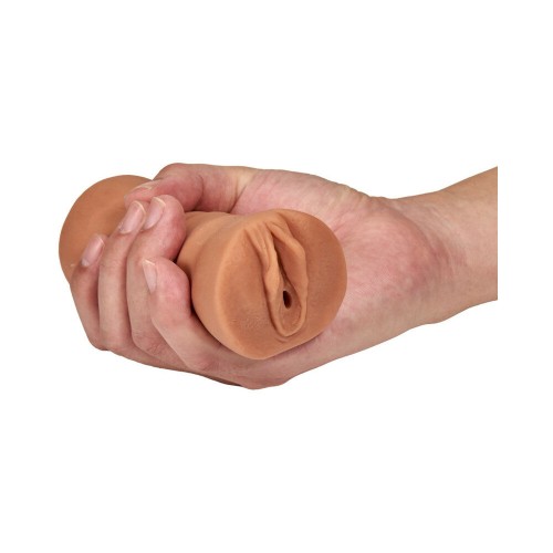 Stroker de Vagina Julieta con Vibrador Bullet Beige - Placer Masculino Supremo