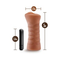 Julieta Vagina Stroker with Bullet Vibrator Tan - Ultimate Male Pleasure