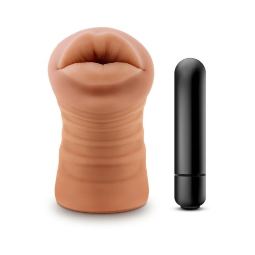 Stroker Oral Isabella con Vibración para Hombres