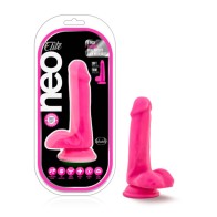 Dildo de Silicona Neo Elite de 6 in. con Densidad Dual