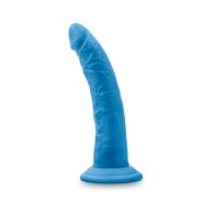 Neo Elite 7.5 in. Dual Density Dildo Neon Blue