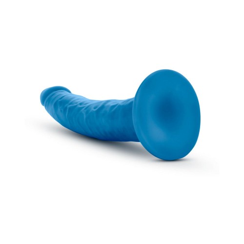 Neo Elite 7.5 in. Dual Density Dildo Neon Blue