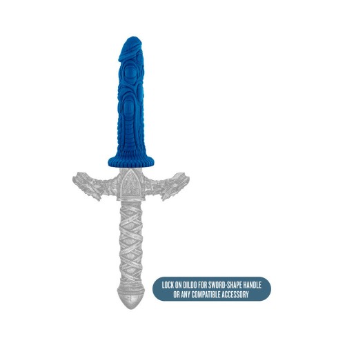 The Realm Draken Dildo de Fantasía de Silicona de 7.5 in. en Azul