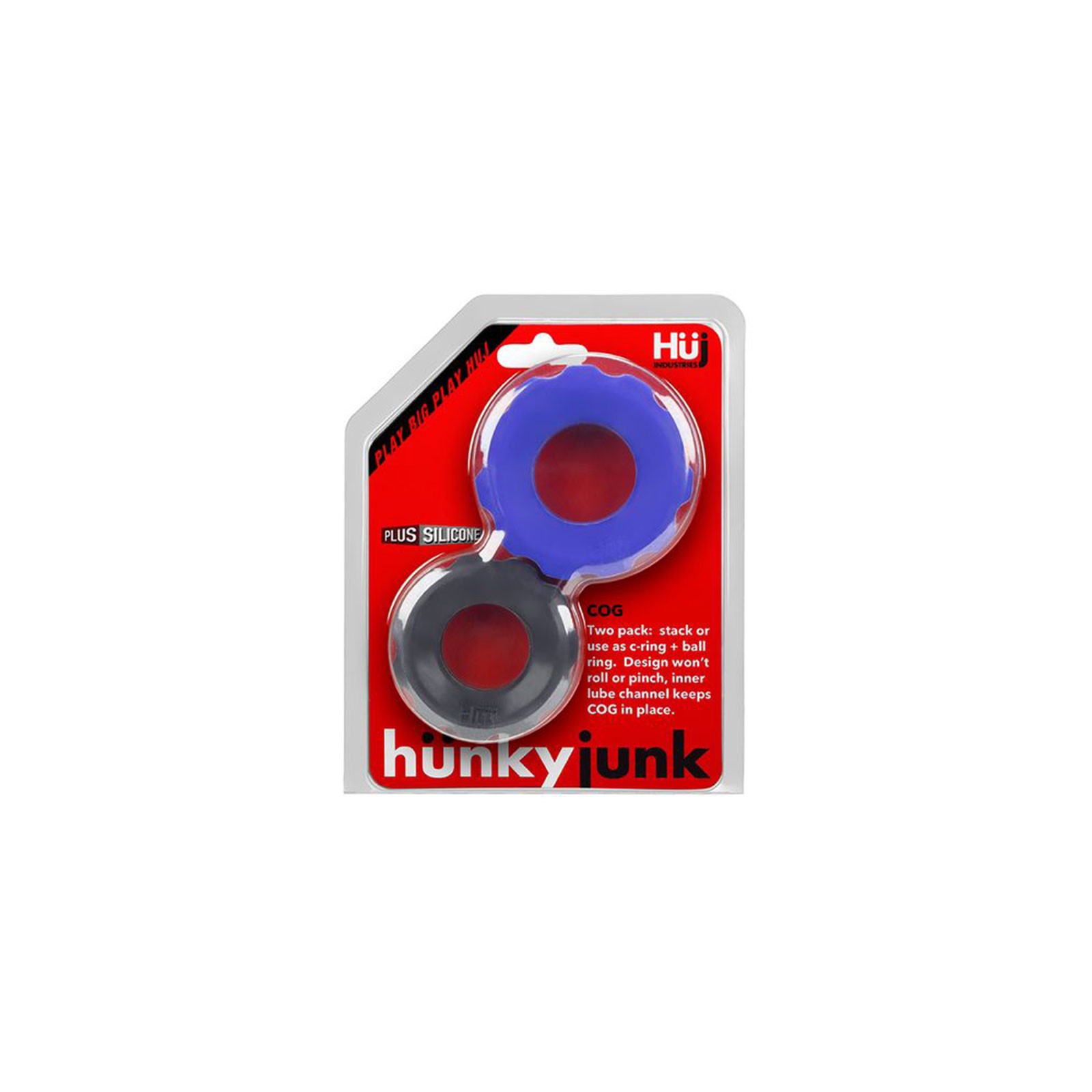 Hunkyjunk COG 2 Size C-Ring Pack - Cobalt/Tar