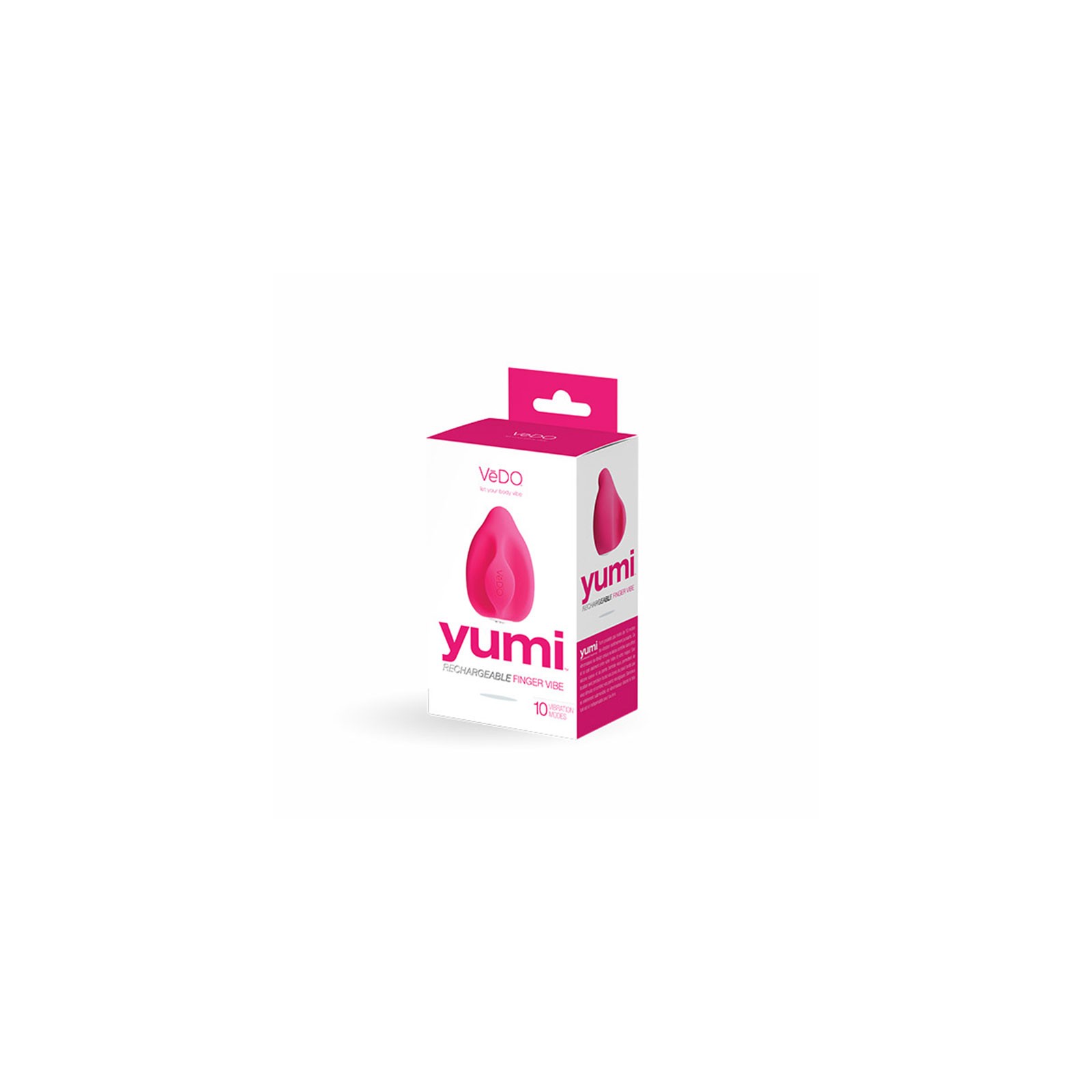 Vibrador de Dedo Recargable VeDO Yumi Rosa