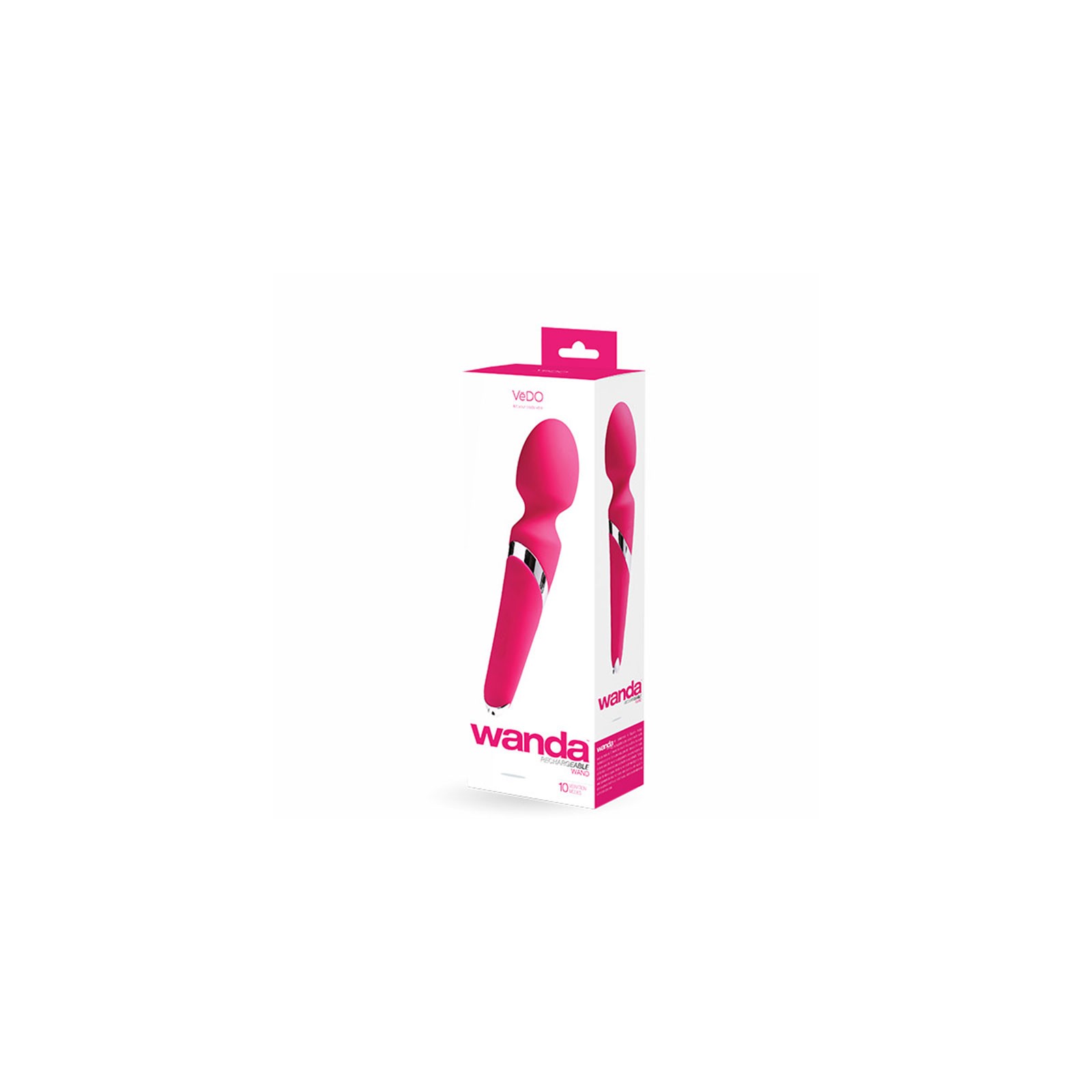 VeDO Wanda Rechargeable Wand Vibe Foxy Pink