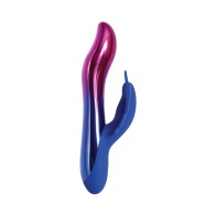 Evolved Firefly Rechargeable Silicone Dual Stimulator Blue/Pink