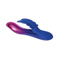 Evolved Firefly Rechargeable Silicone Dual Stimulator Blue/Pink