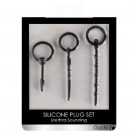 Ouch! Urethral Sounding Silicone Plug Set - 3-Piece