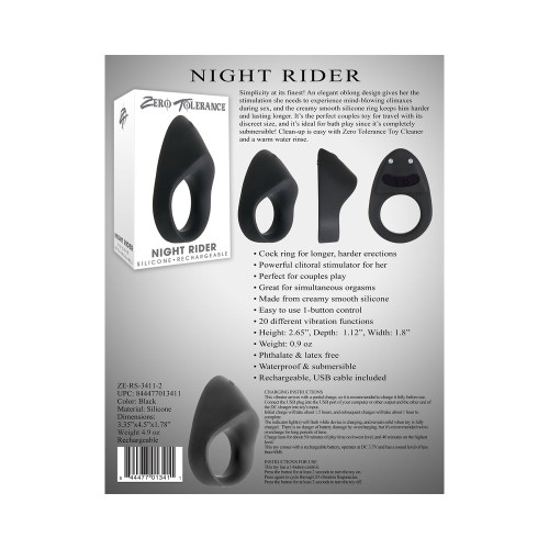 Zero Tolerance Night Rider Rechargeable Cockring