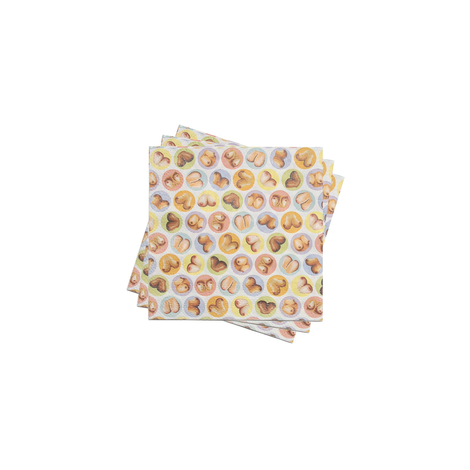 Candyprints Dirty Boob Napkins - Fun Party Accessory